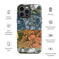 Image 23 of Art Nouveau Inspired Colorful Quartet Boho Hippie Floral Sketch Tough Case for iPhone®