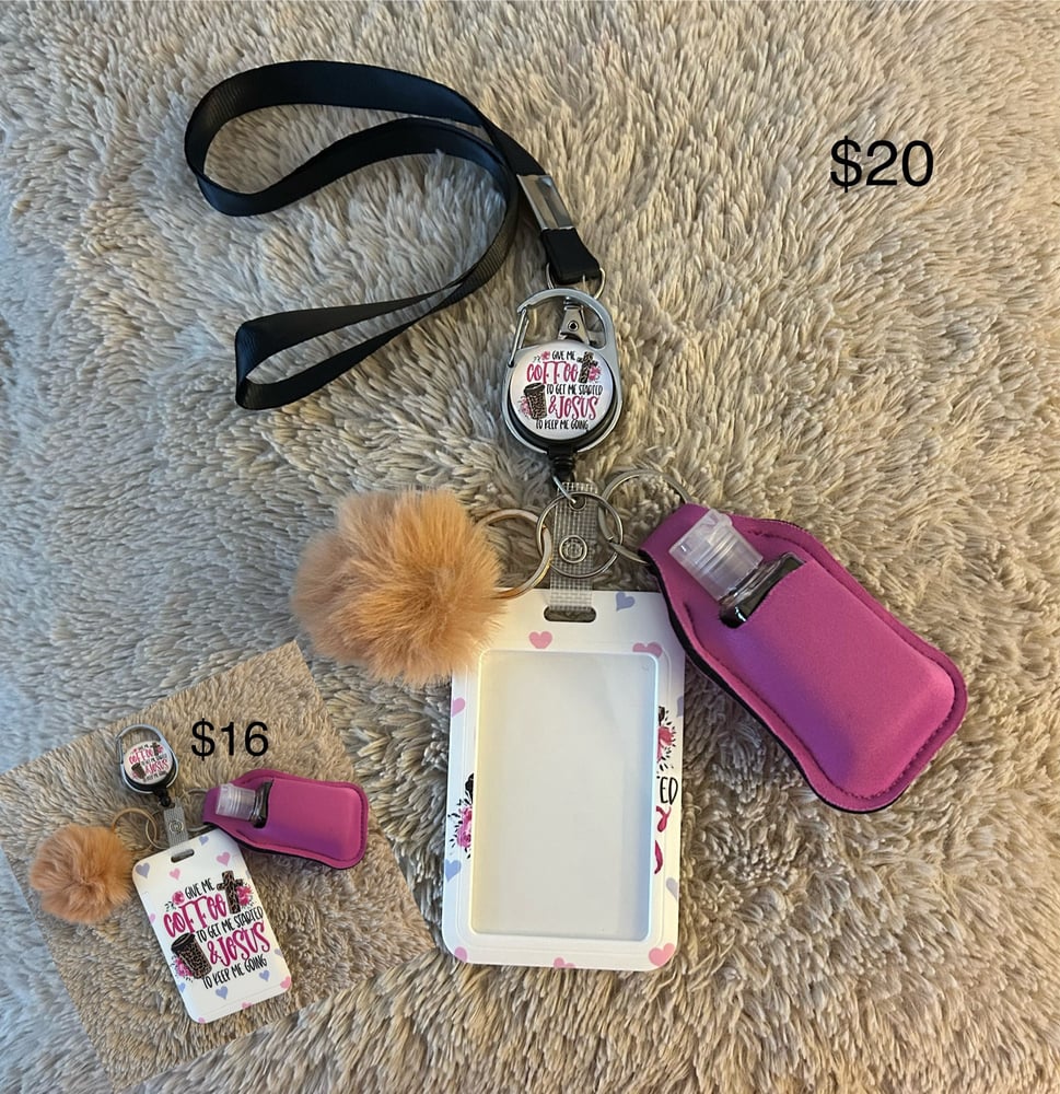 Image of Funny Phrase Lanyard & Badge Holder Sets
