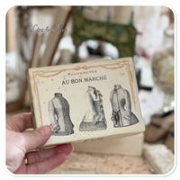 Image 7 of French Ephemera Box of lace samples and a lace sample snippet book