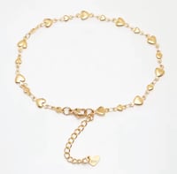 Delicate Heart Detail Anklet
