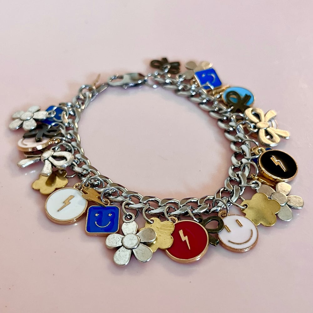 Image of One Of A Kind Charm Bracelet- Happy Smiles