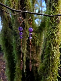 Image 1 of Amethyst charm drops