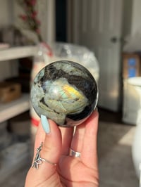 Image 5 of SUNSET LABRADORITE SPHERE -MADAGASCAR- B