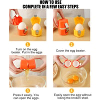 Image 5 of 1pc Egg Shell Cutter Eggbeater Raw Egg Separator Handheld Eggshell Opener Portable 