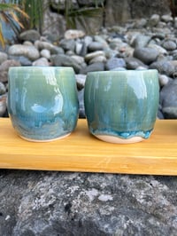 Image 4 of Turquoise Dimple Tumblers