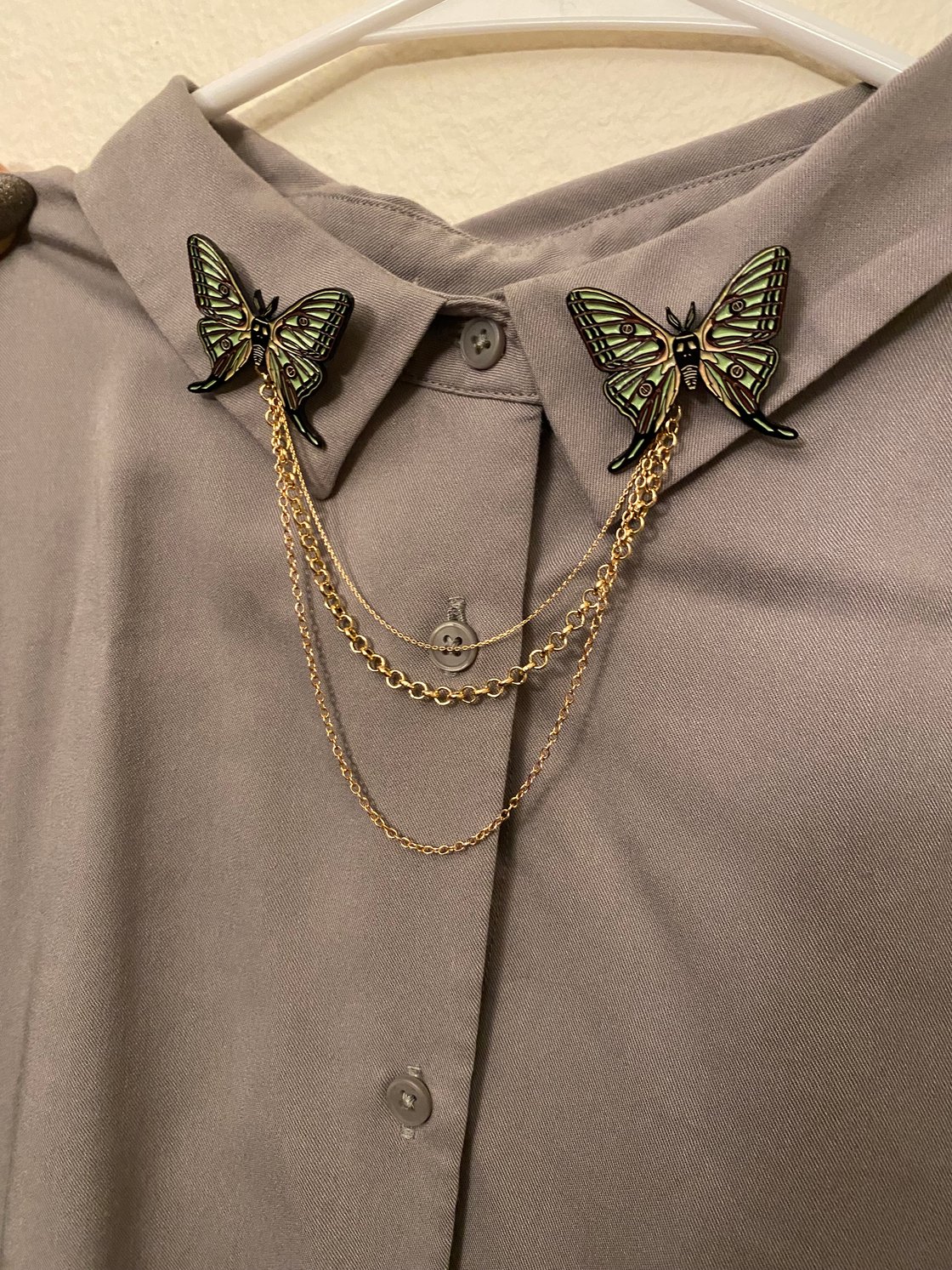 Image of Spanish Moon Moth Pin Set