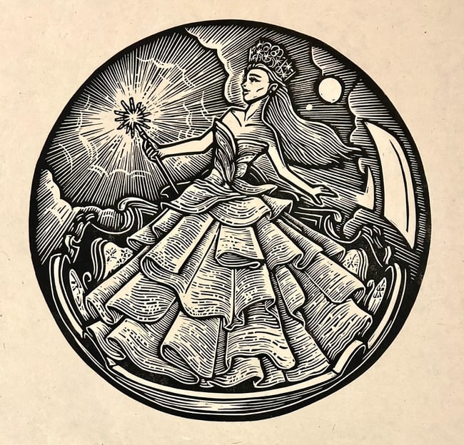 Glinda Block Print