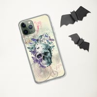 Image 5 of Steampunk Goth Colorful Skull/Butterflies Clear Case for iPhone®