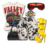 Image 3 of Cow print Biker Shorts