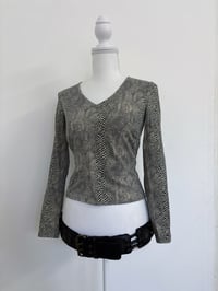 Image 1 of 00s Snake long sleeve top // S