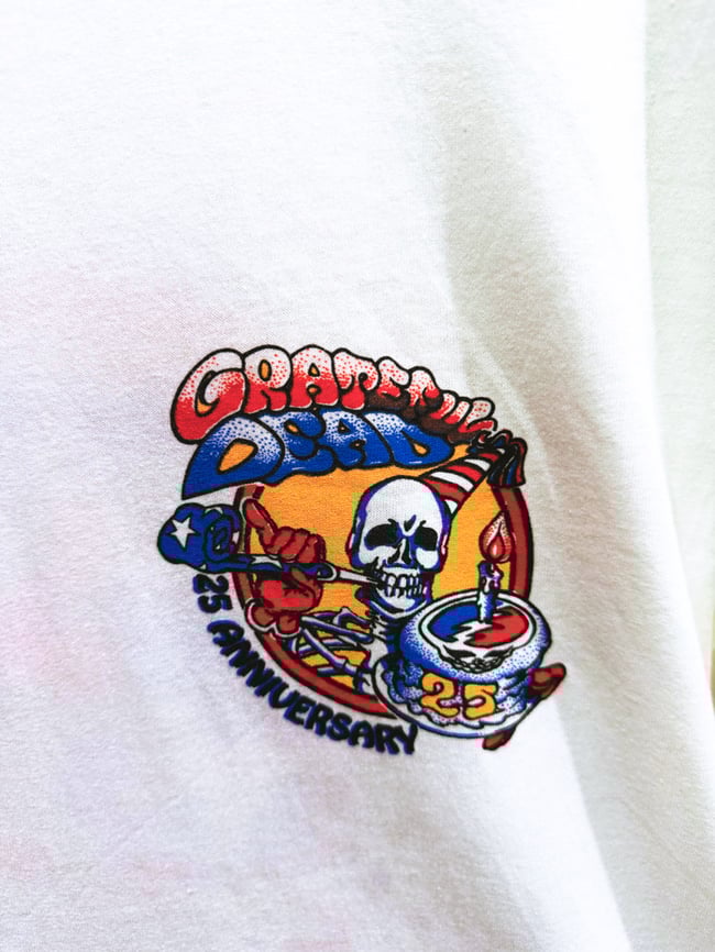 Grateful Dead 1990 Tour 25th Anniversary Lot T-Shirt - Fits L