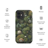 Image 9 of Flora and Fauna Goblincore Grunge Snails and Moss Tough Case for iPhone®