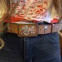 Image 2 of NATIVE DAISY BELT AND LEATHER BUCKLE