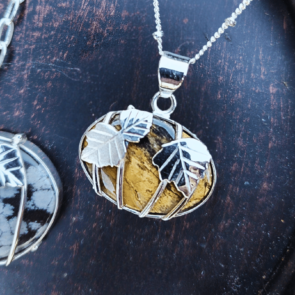 Image of Nellite Sterling Harvest Pumpkin Pendant