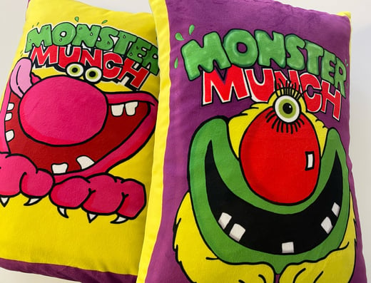 Bird Modern Vintage -  Monster Munch Velvet Cushion