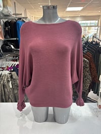 Image 3 of Bora - Batwing Ruffle Sleeve Jumper