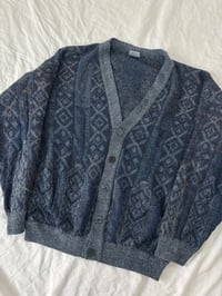 Image 2 of Vintage blue cardigan // XL