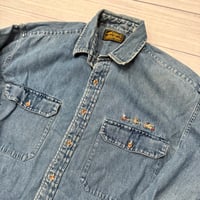 Image 2 of Vintage Eddie Bauer 3 Fly Denim Button Up - L