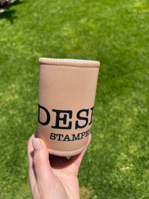 Image of Desert Stampede Co. stubbie cooler _Tan