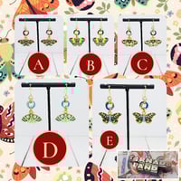 Image 1 of Moth Moebius Earrings 