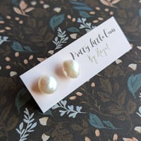 Image 1 of Pearl Studs Large