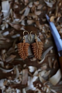 Image 1 of Autumn Fern Earrings 