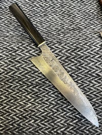 233x57 Carbon Steel Damascus Gyuto