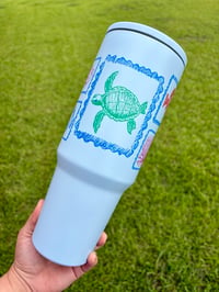 Image 2 of 40oz stainless steel turtle tumbler