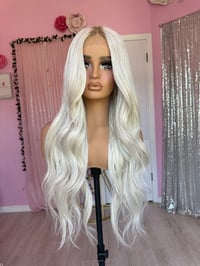 Image 2 of icy blonde light brown roots (ready to ship)