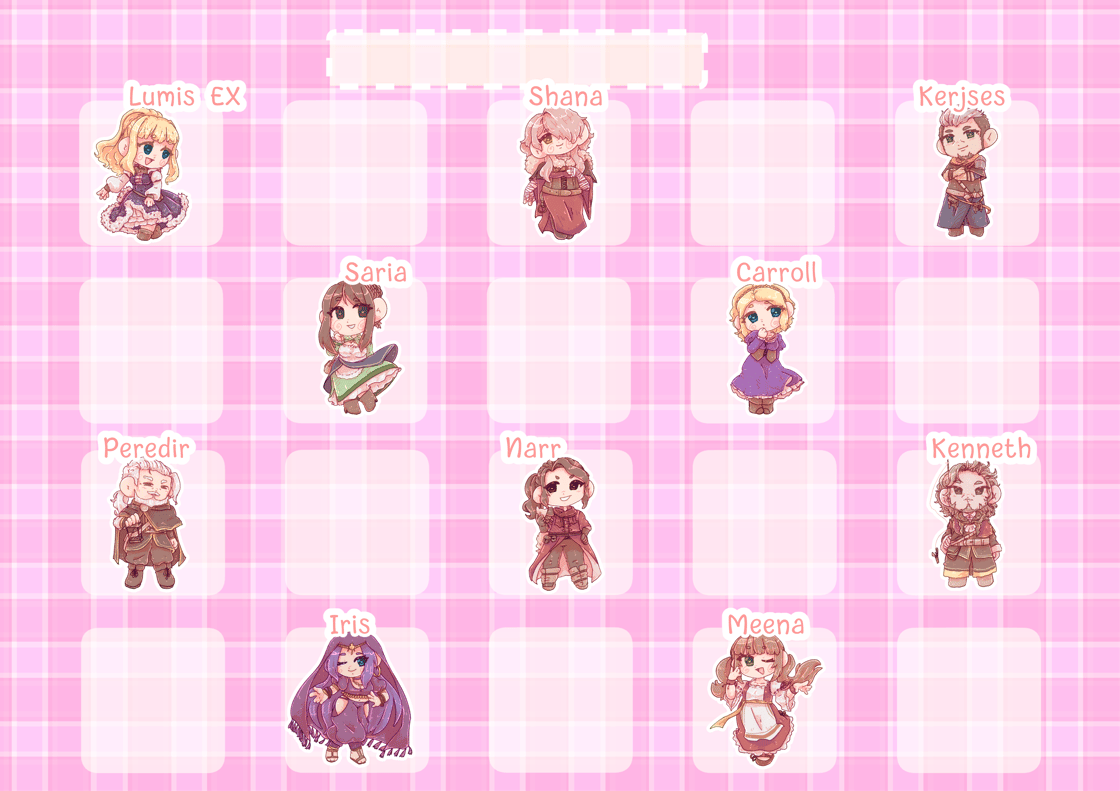 Image of Octopath Traveler sticker packs Pre-Order (WIP)