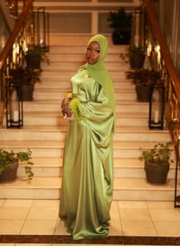 Image 1 of The Haya Fur Sleeve Kaftan 