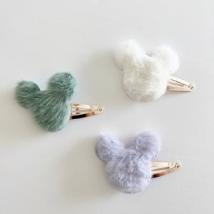 Image of Faux Fur Mickey Clip 