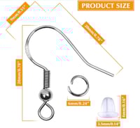 Image 2 of Pencil Dangle Earrings