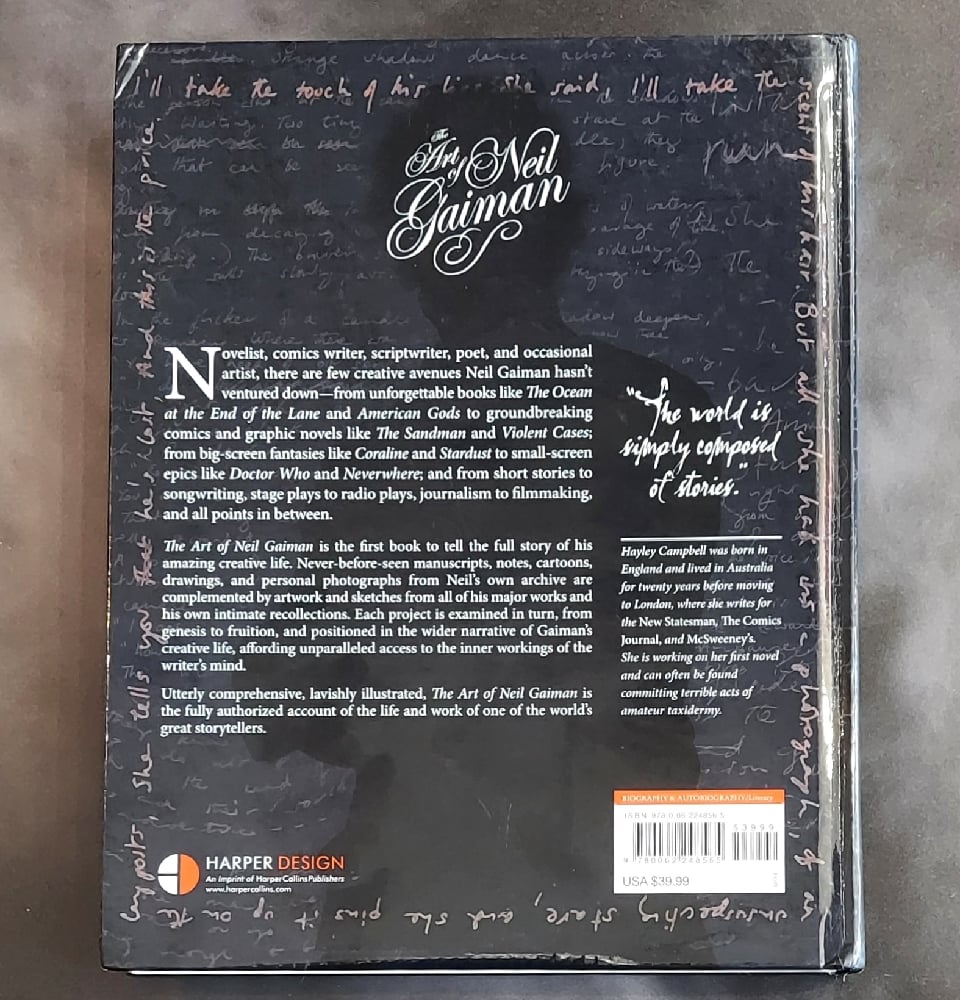 The Art of Neil Gaiman by Hayley Campbell - LTD. Edition SIGNED x2