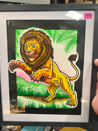 Image 2 of King of the jungle 8”x10” original painting 
