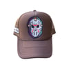 Art Of Fame/ Friday The 13th Jason Mask Multi Color/ Chocolate Brown Trucker Hat