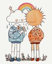Cloud and Sun Print
