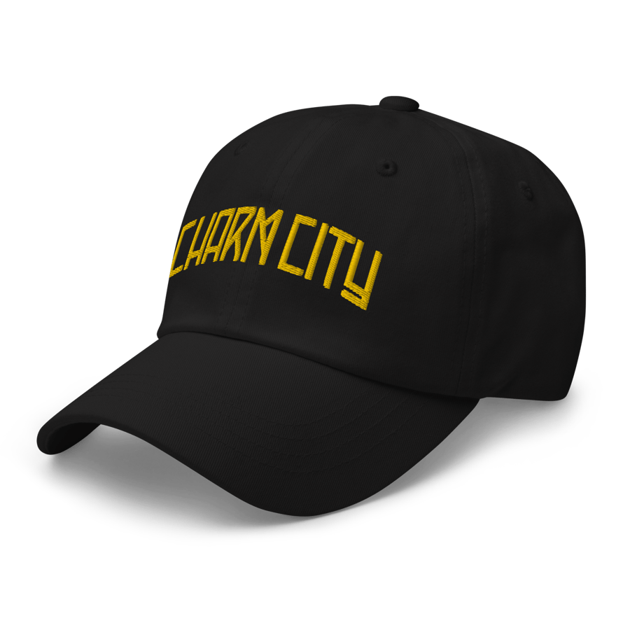 Image of Charm City Baltimore Memorial Stadium Dad Hat (Black)