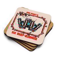 Six Deep Lounge Cork Back Coaster