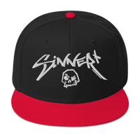 Image 10 of Sinner Skull Snapback Hat