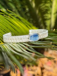 Image 2 of Blue Kyanite Sterling Silver cuff
