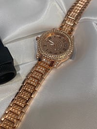 Image 2 of Rose gold glitzy watch & link remover 