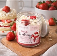 Strawberry Milk Madness 9oz Soy Blend Candle