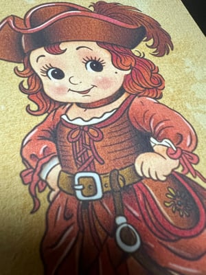 Image of 5x7"  "Red" CM Kewpie Series