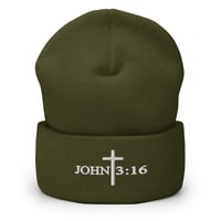 Image 11 of John 3:16 Cuffed Beanie