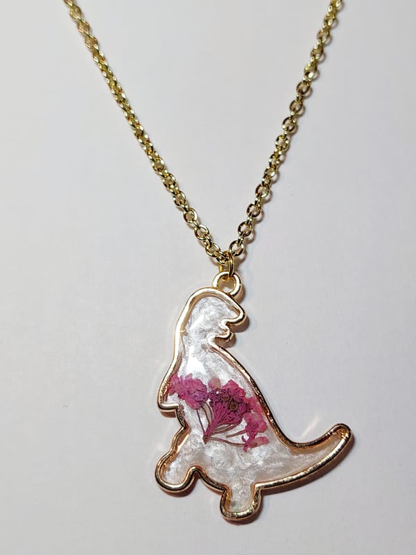 Image of Dino Flower Necklace