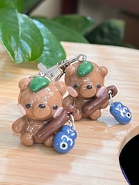 Image 1 of fishing bear keychain 🧸🐟