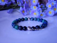 Image 5 of Azurite/Shungite /Black Tourmaline Gemstone Bracelet