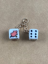 Image 1 of Lucky Dice - gold lustre