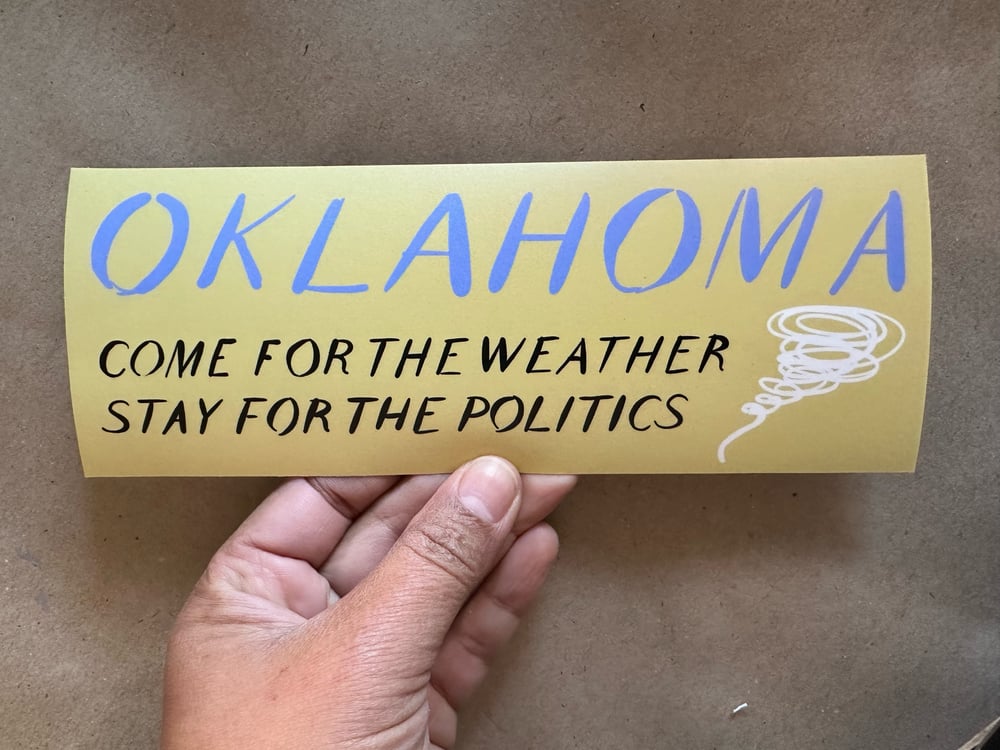 Image of OK bumper sticker